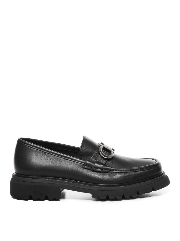 FERRAGAMO: Mocassins & Chaussures bateau - Mocassins - Noir