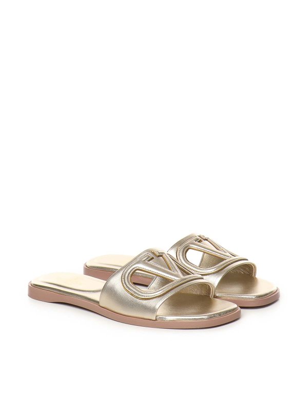 VALENTINO GARAVANI: sandals online - Slide Vlogo Cut-Out Sandal