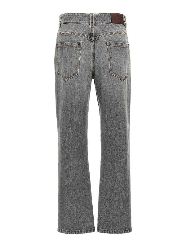 BRUNELLO CUCINELLI: ブーツカットジーンズ online - ブーツカットジーンズ - グレー