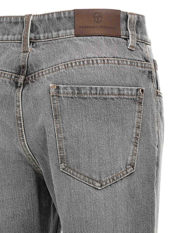 ブーツカットジーンズ - グレー shop online: BRUNELLO CUCINELLI