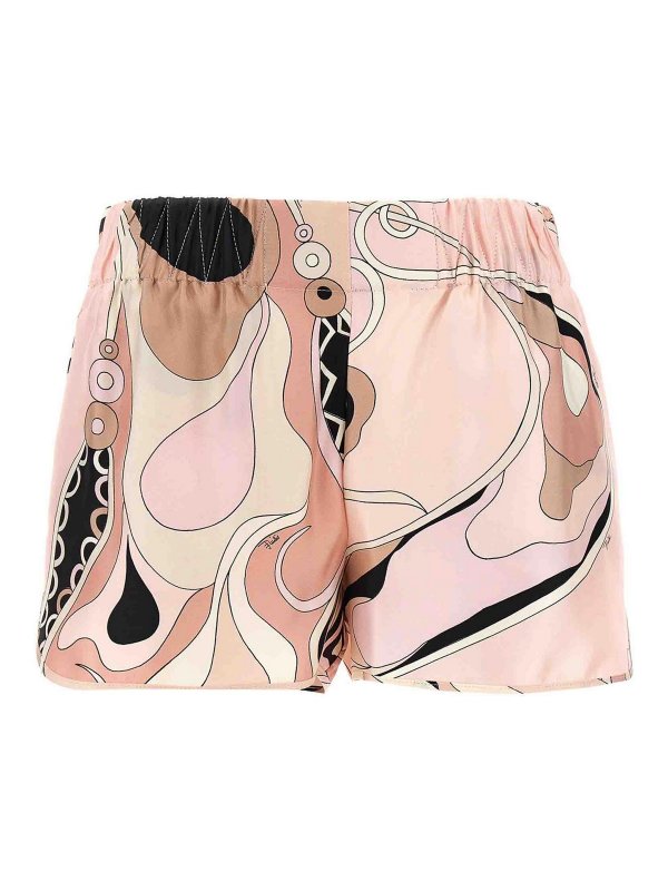 EMILIO PUCCI: Trousers Shorts - Silk Shorts