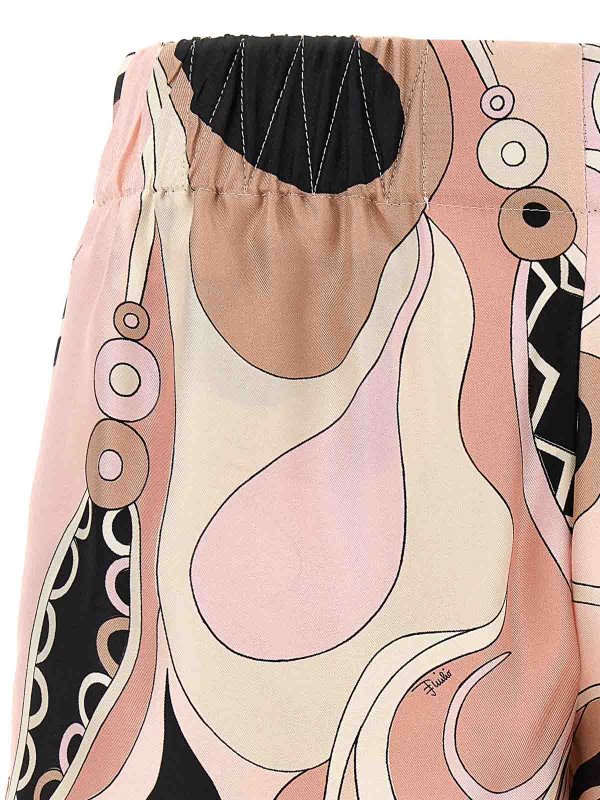The Best Shops EMILIO PUCCI: Trousers Shorts - Silk Shorts