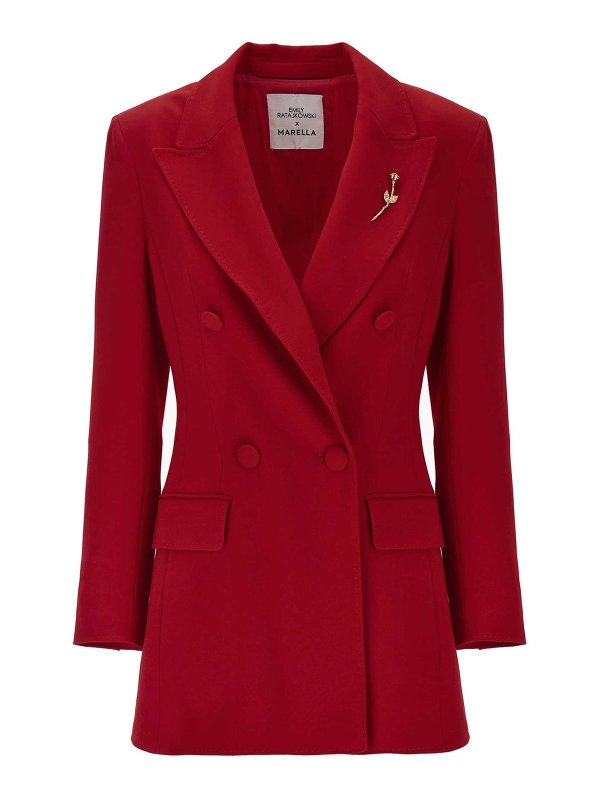 MARELLA: Blazer - Blazer - Rojo