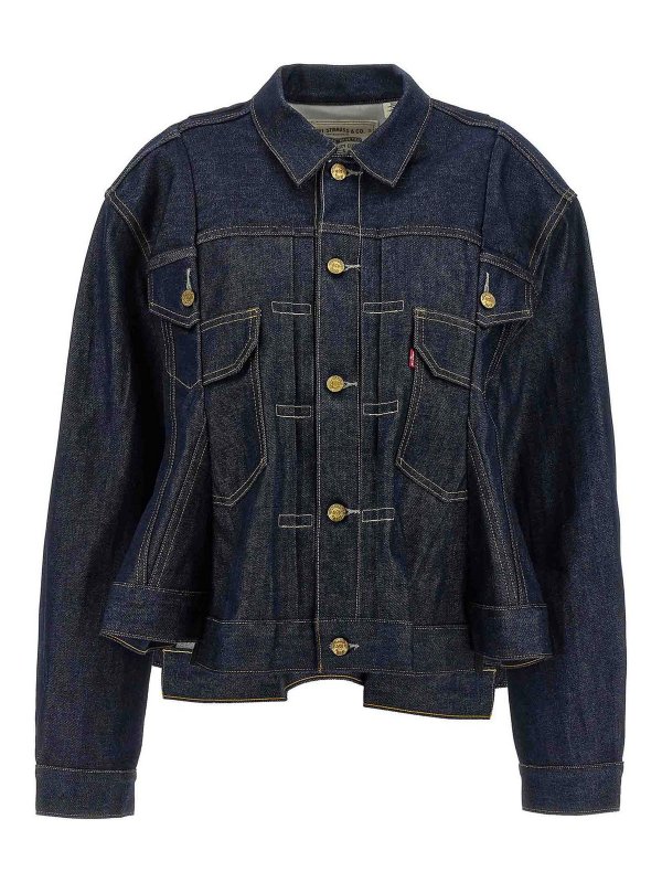 Sacai X Levis Denim Jacket - Blue - Women | 2507781499