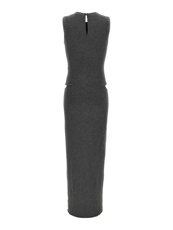 The Attico: ニーレングスドレス online - 膝丈ドレス - グレー