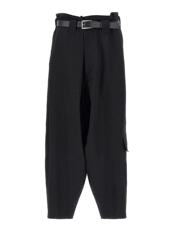 YOHJI YAMAMOTO: Pantalones casual - Pantalón Casual - Negro