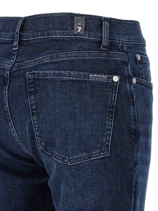 スキニージーンズ - ブルー shop online: 7 FOR ALL MANKIND