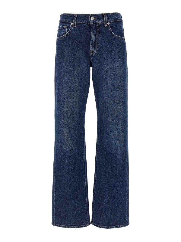 7 FOR ALL MANKIND: Jeans évasés - Jean Bootcut - Bleu