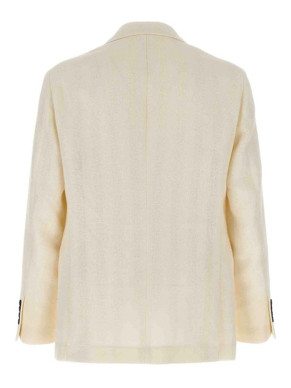 BRUNELLO CUCINELLI: blazers online - Operated Stripe Blazer