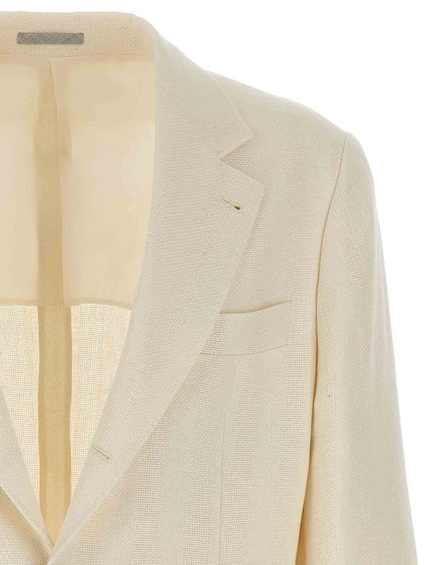 The Best Shops BRUNELLO CUCINELLI: blazers - Operated Stripe Blazer