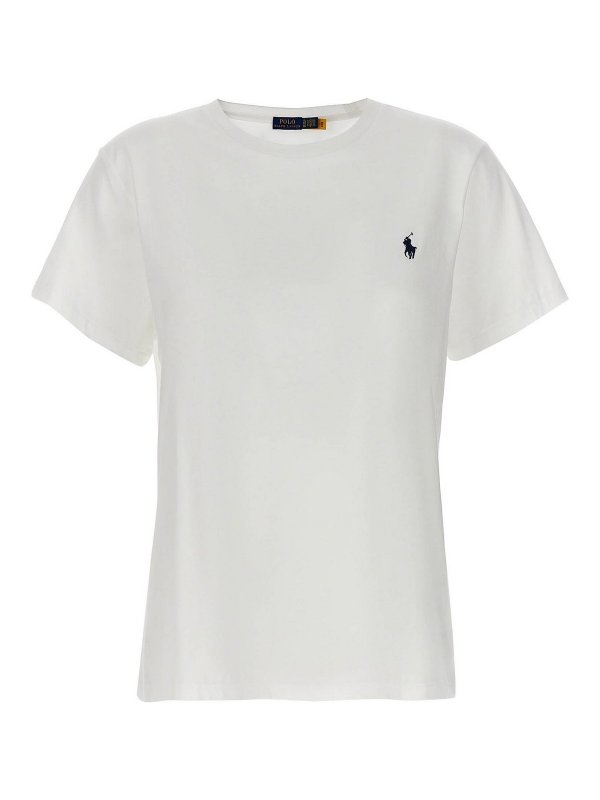 POLO RALPH LAUREN: t-shirt - T-shirt da ricamo a logo