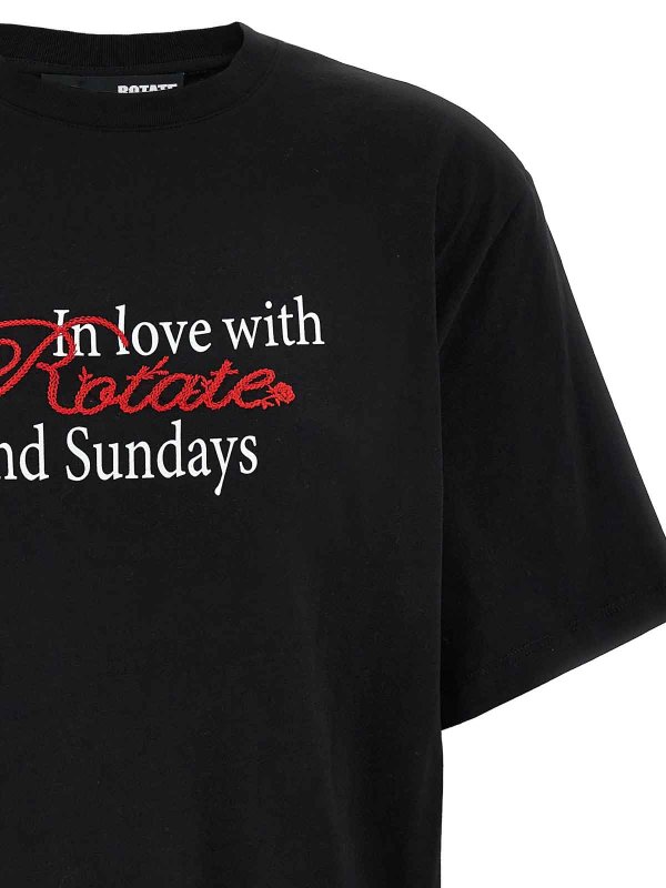 The Best Shops ROTATE Birger Christensen: t-shirt - T-shirt a maglia sottile