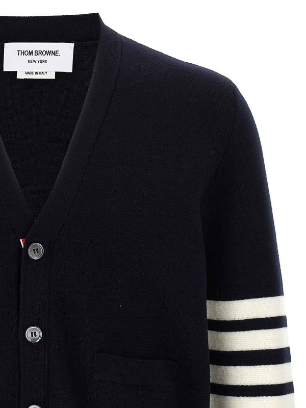 The Best Shops THOM BROWNE: Cardigans - Cardigan - Blau