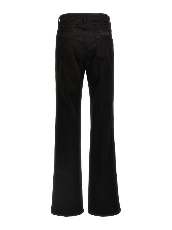 TOM FORD: bootcut jeans online - Stretch Twill Denim Wide Flare Jeans