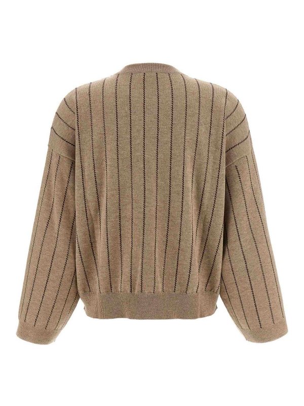 BRUNELLO CUCINELLI: crew necks online - Sequin Cashmere Sweater