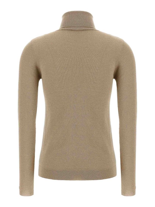 BRUNELLO CUCINELLI: Cuellos altos y polos online - Suéter Con Cuello Alto - Dorado