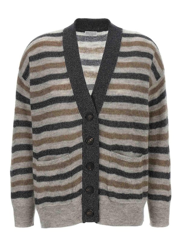 BRUNELLO CUCINELLI: カーディガン - カーディガン - マルチカラー