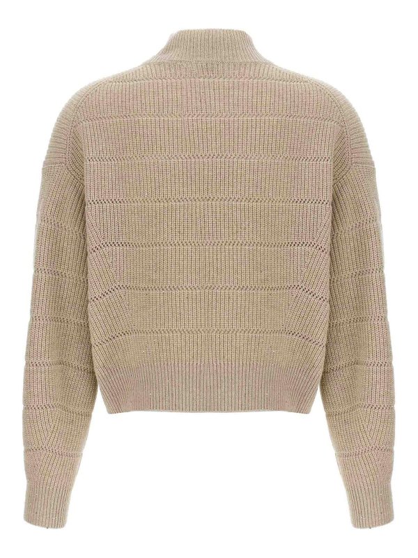 BRUNELLO CUCINELLI: カーディガン online - カーディガン - ベージュ