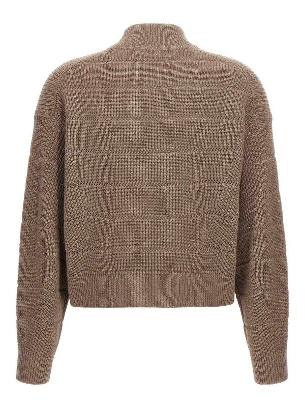 BRUNELLO CUCINELLI: カーディガン online - カーディガン - ブラウン