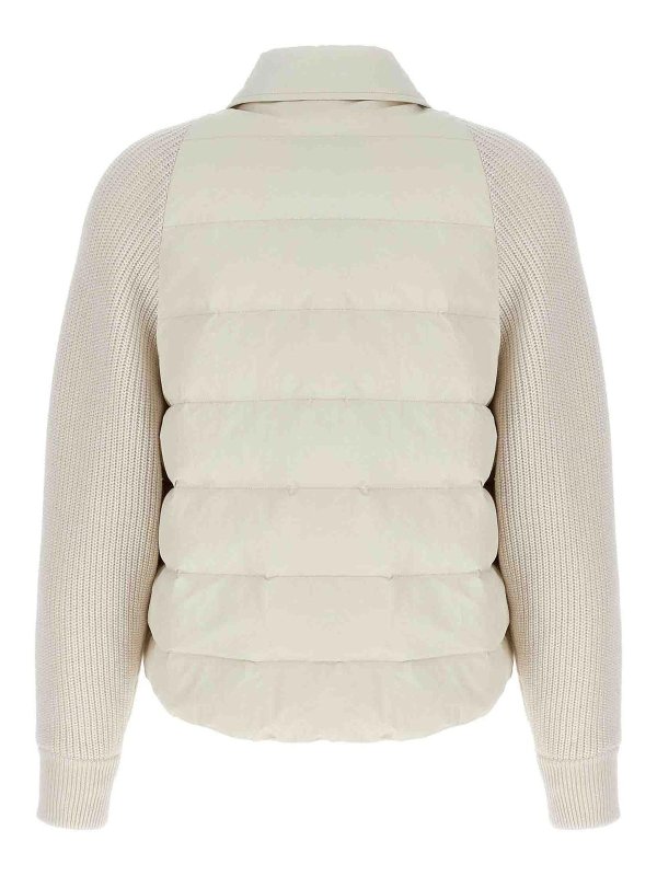 BRUNELLO CUCINELLI: Vestes-rembourrees online - Blouson Rembourré - Blanc