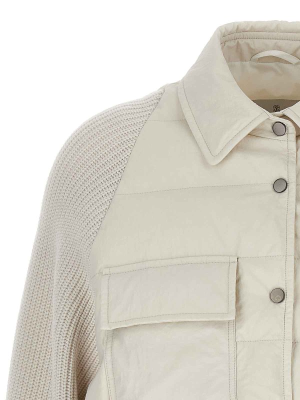 The Best Shops BRUNELLO CUCINELLI: Vestes-rembourrees - Blouson Rembourré - Blanc