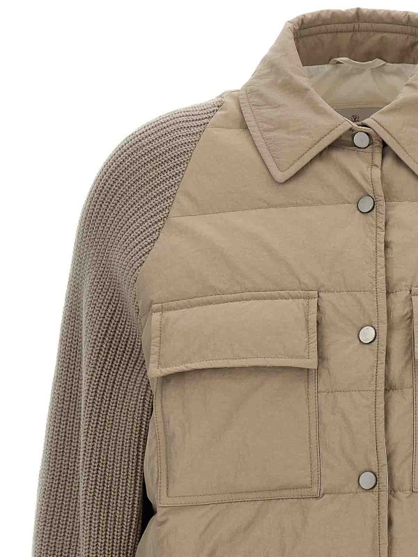The Best Shops BRUNELLO CUCINELLI: padded jackets - Two-Material  Down Jacket