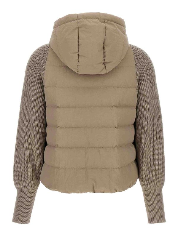 BRUNELLO CUCINELLI: padded jackets online - Two-Material Puffer Jacket
