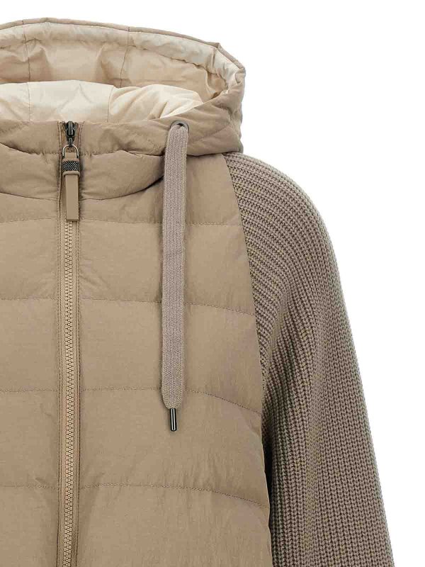 The Best Shops BRUNELLO CUCINELLI: padded jackets - Two-Material Puffer Jacket