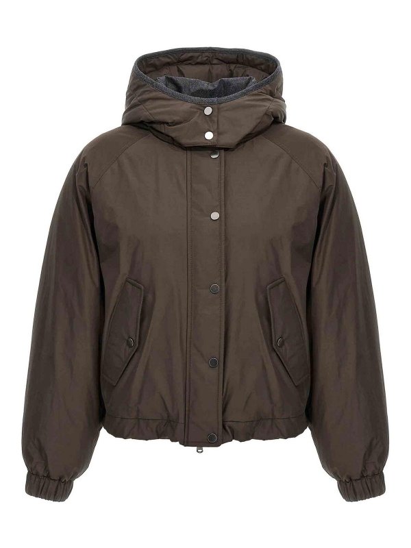 BRUNELLO CUCINELLI: padded jackets - Cropped Down Jacket