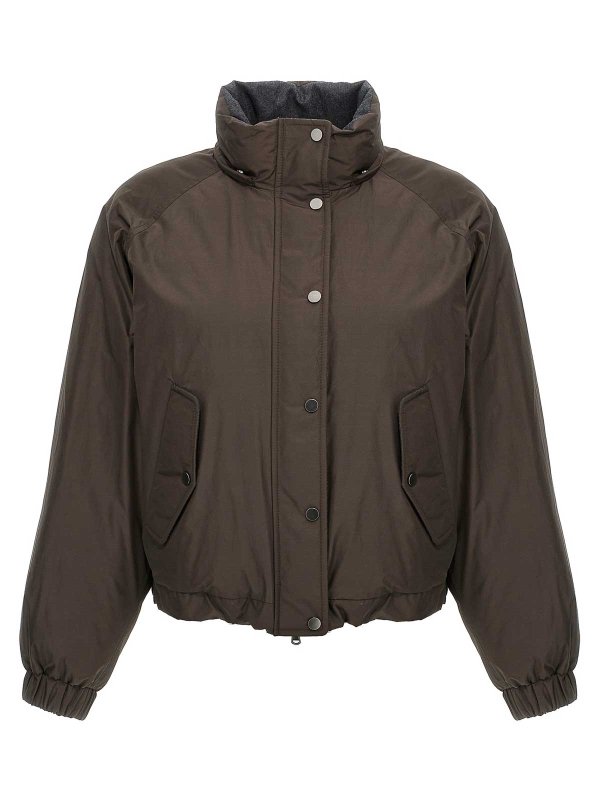 The Best Shops BRUNELLO CUCINELLI: padded jackets - Cropped Down Jacket