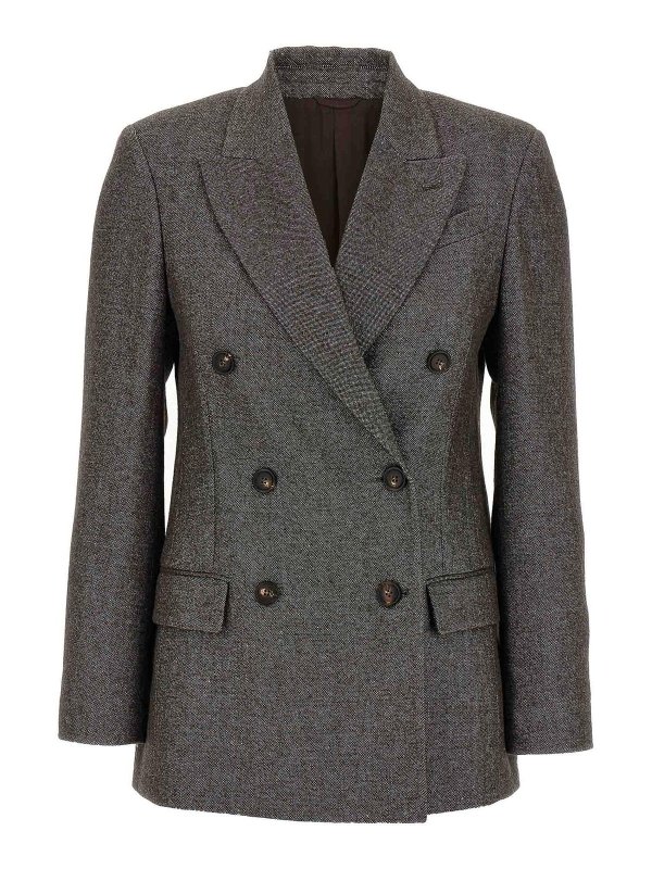 BRUNELLO CUCINELLI: blazers - Blazer Tweed Monile
