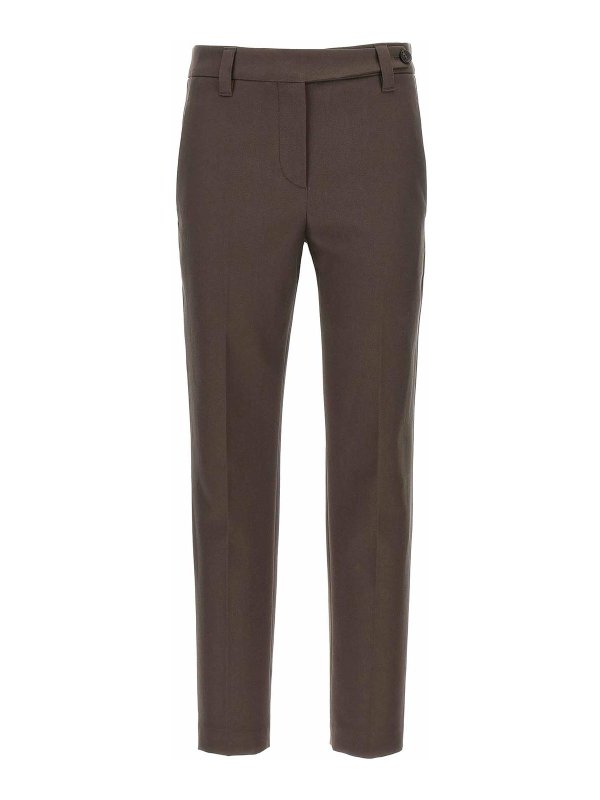 BRUNELLO CUCINELLI: Pantalons casual - Pantalons Décontractés - Marron