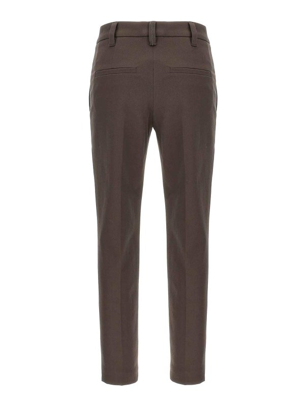 BRUNELLO CUCINELLI: Pantalons casual online - Pantalons Décontractés - Marron