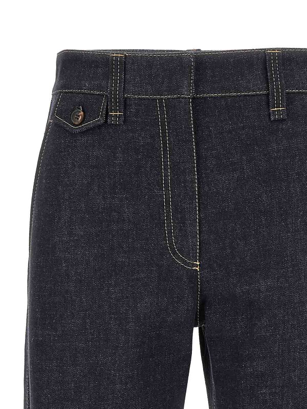 The Best Shops BRUNELLO CUCINELLI: bootcut jeans - Sartorial Square Jeans