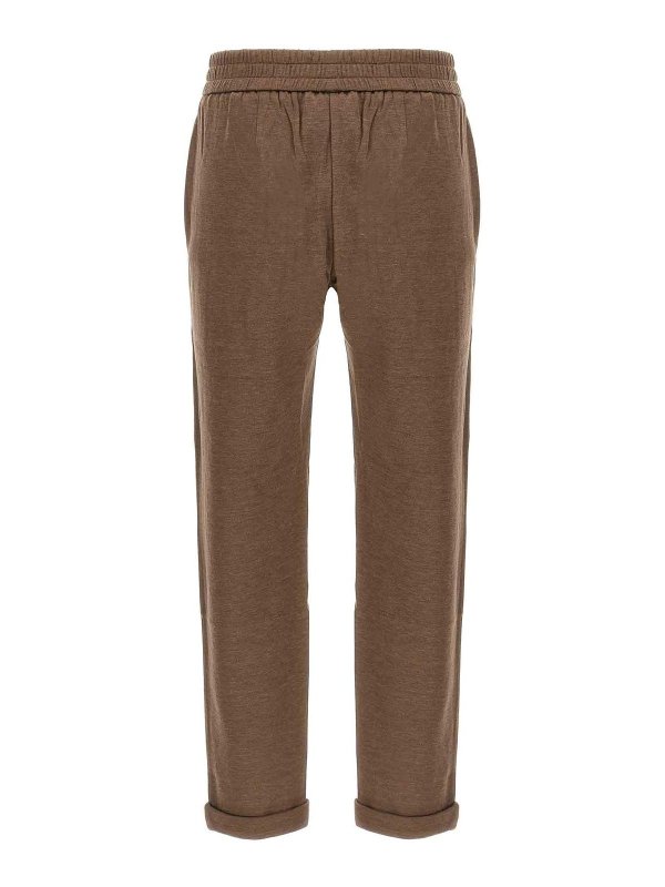BRUNELLO CUCINELLI: Pantalons de survêtement  online - Pantalons De Sport - Marron