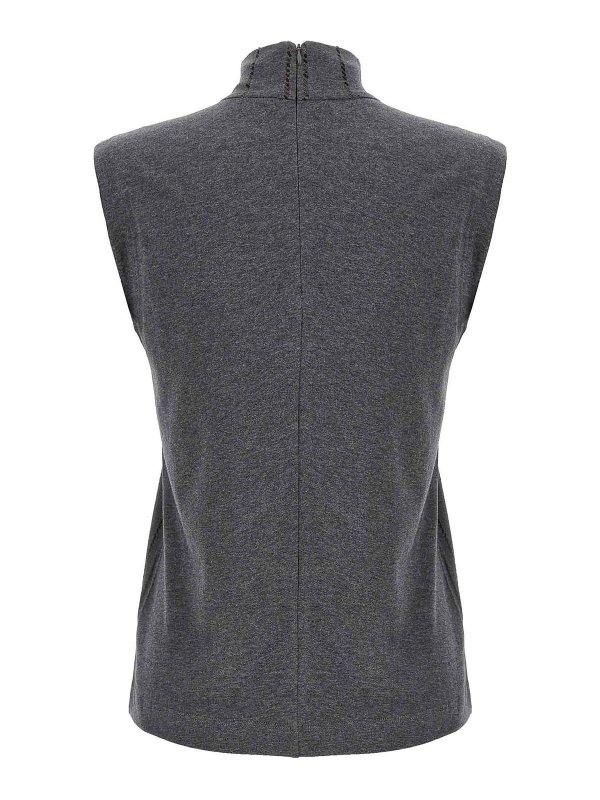 BRUNELLO CUCINELLI: Tops y camisetas sin mangas online - Top - Gris