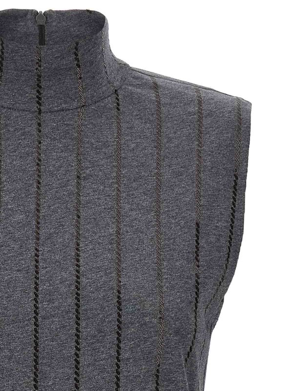 The Best Shops BRUNELLO CUCINELLI: Tops y camisetas sin mangas - Top - Gris