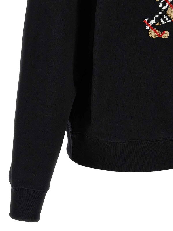 パーカー・フーディ Burberry FW25 'Reilly' hoodie (8110938 BLACK) Burberry Sweatshirt With Logo - Black - Men | 8083392
