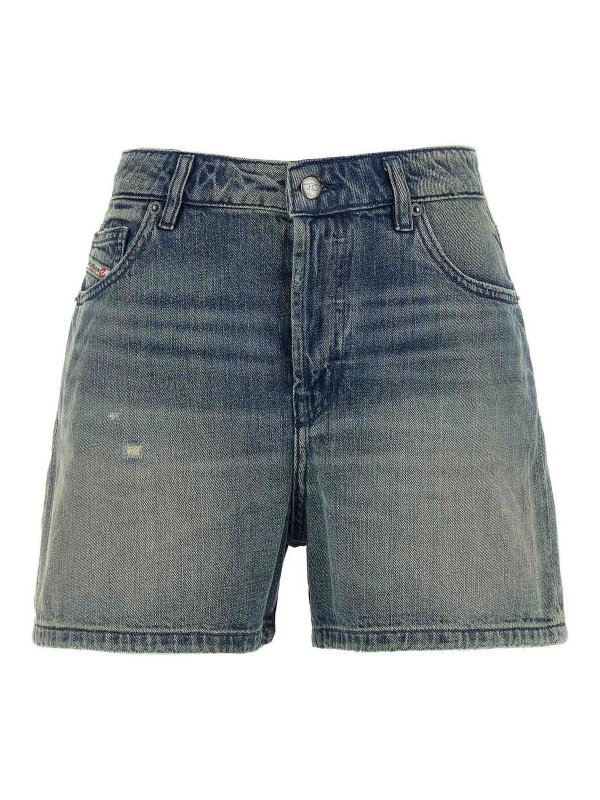 DIESEL: トラウザーショーツ - ショートパンツ - ブルー