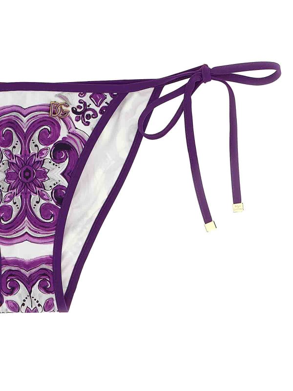 【関税＆送料込み】Dolce & Gabbana Maiolica Print Bikini Se Majolica-print bikini in Multicolor for Girls