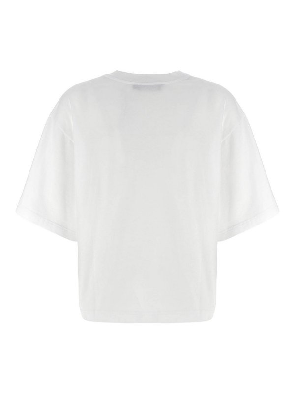 DOLCE & GABBANA: t-shirts online - Floral Logo T-Shirt