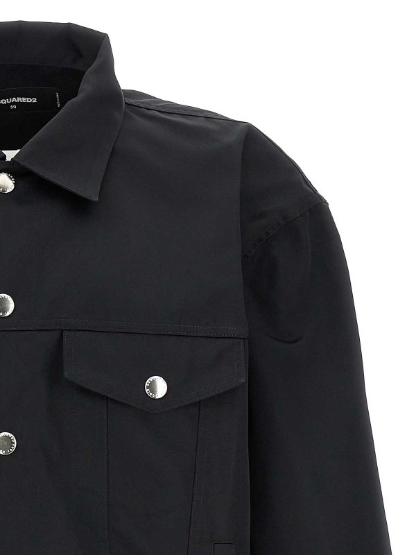 The Best Shops DSQUARED2: leather jacket - Ever Jean D2 Jacket