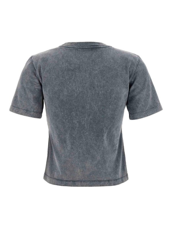 GANNI: Camisetas online - Camiseta - Gris