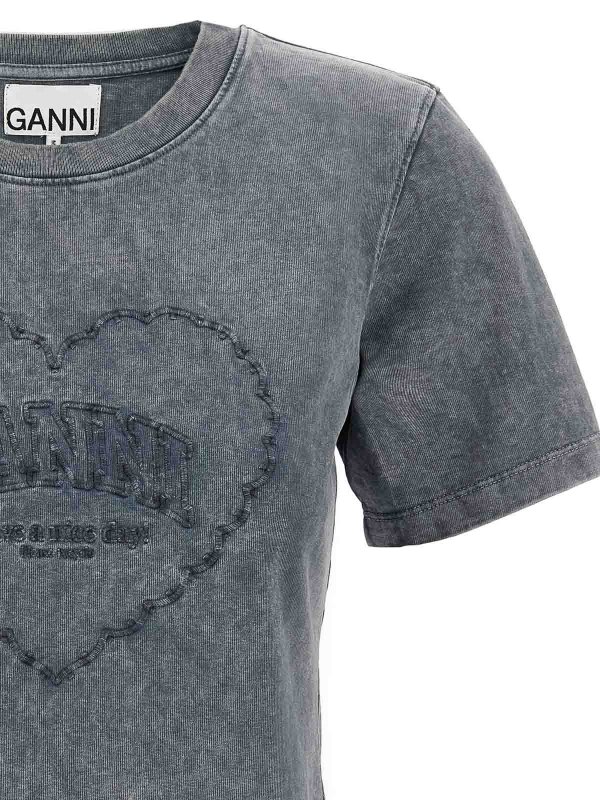 The Best Shops GANNI: Camisetas - Camiseta - Gris