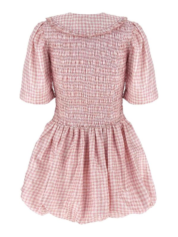 GANNI: ニーレングスドレス online - 膝丈ドレス - ヌードカラー