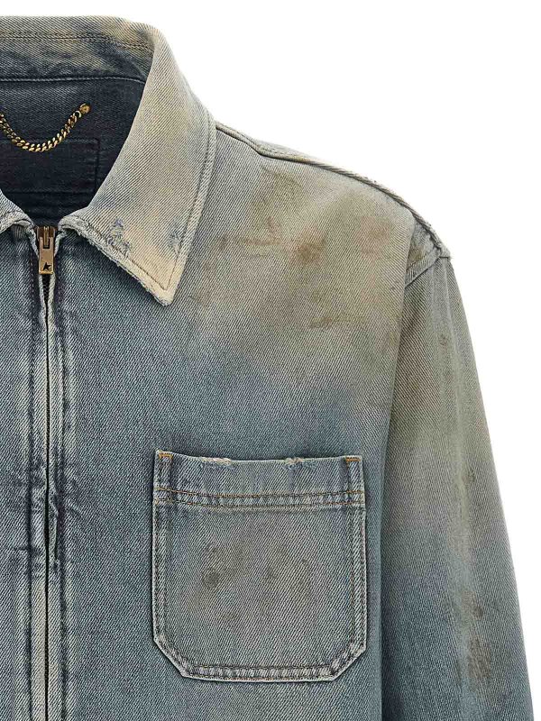 The Best Shops GOLDEN GOOSE: denim jacket - Mackenzie Denim Jacket