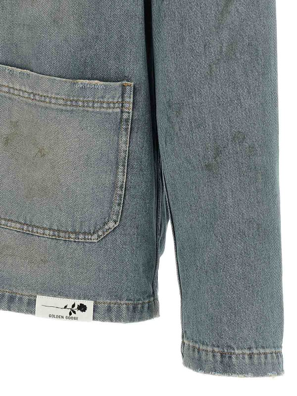 Mackenzie Denim Jacket shop online: GOLDEN GOOSE