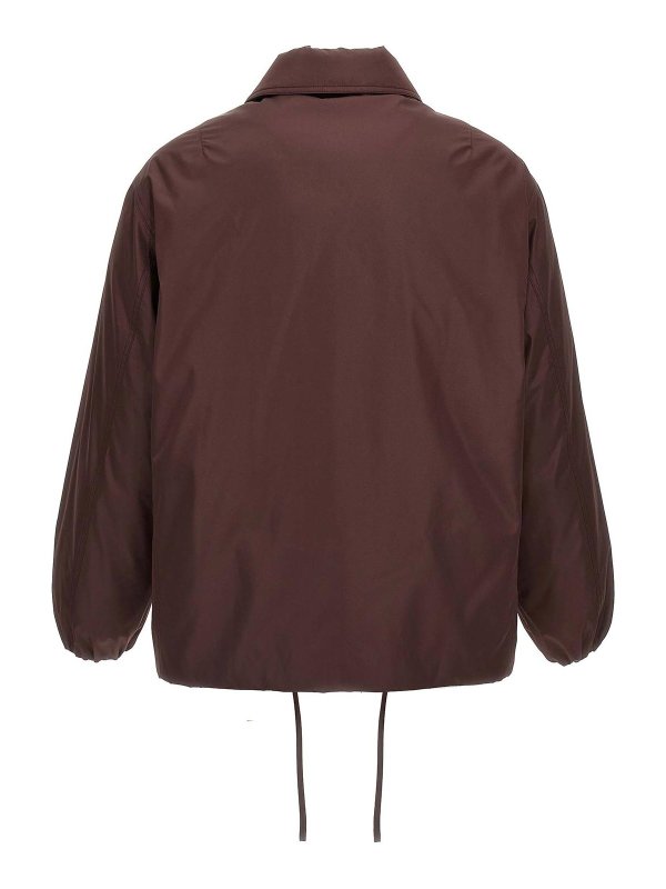 JIL SANDER: Vestes-rembourrees online - Blouson Rembourré - Marron