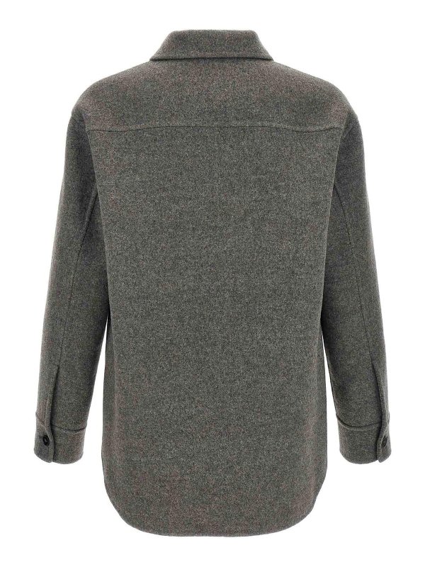 JIL SANDER: Parkas online - Parka - Gris