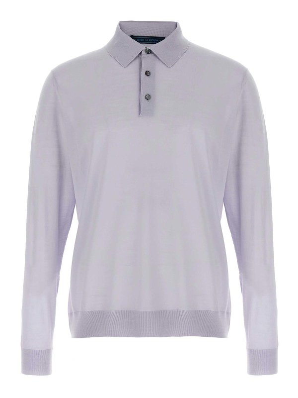 KITON: Poloshirts - Poloshirt - Hellblau